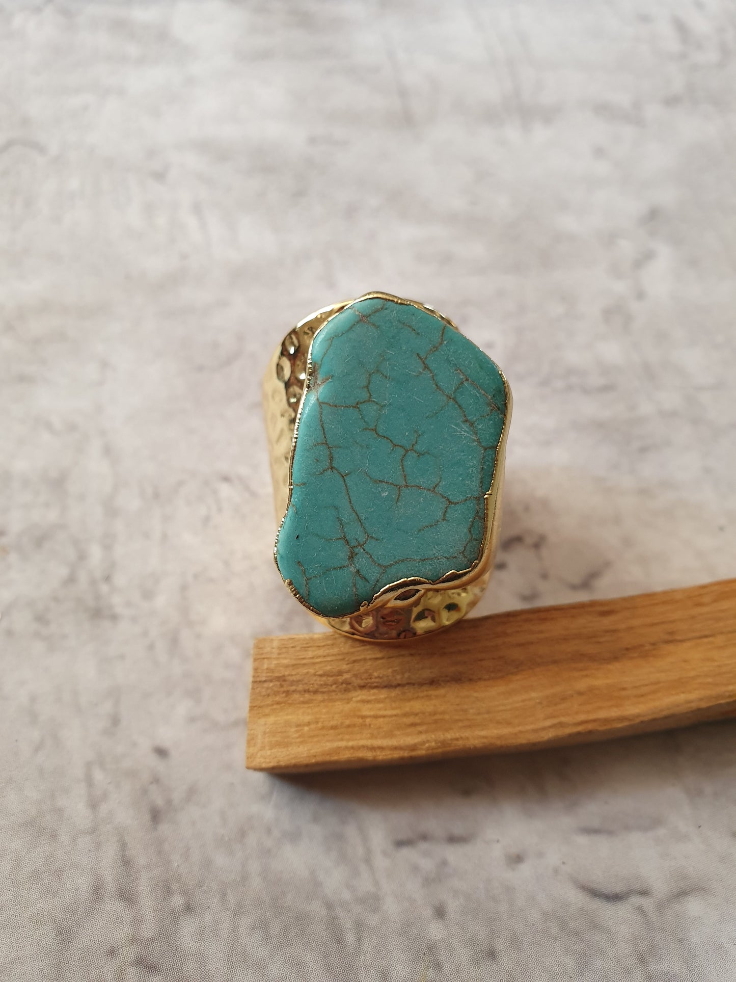 Turquoise Howlite Ring