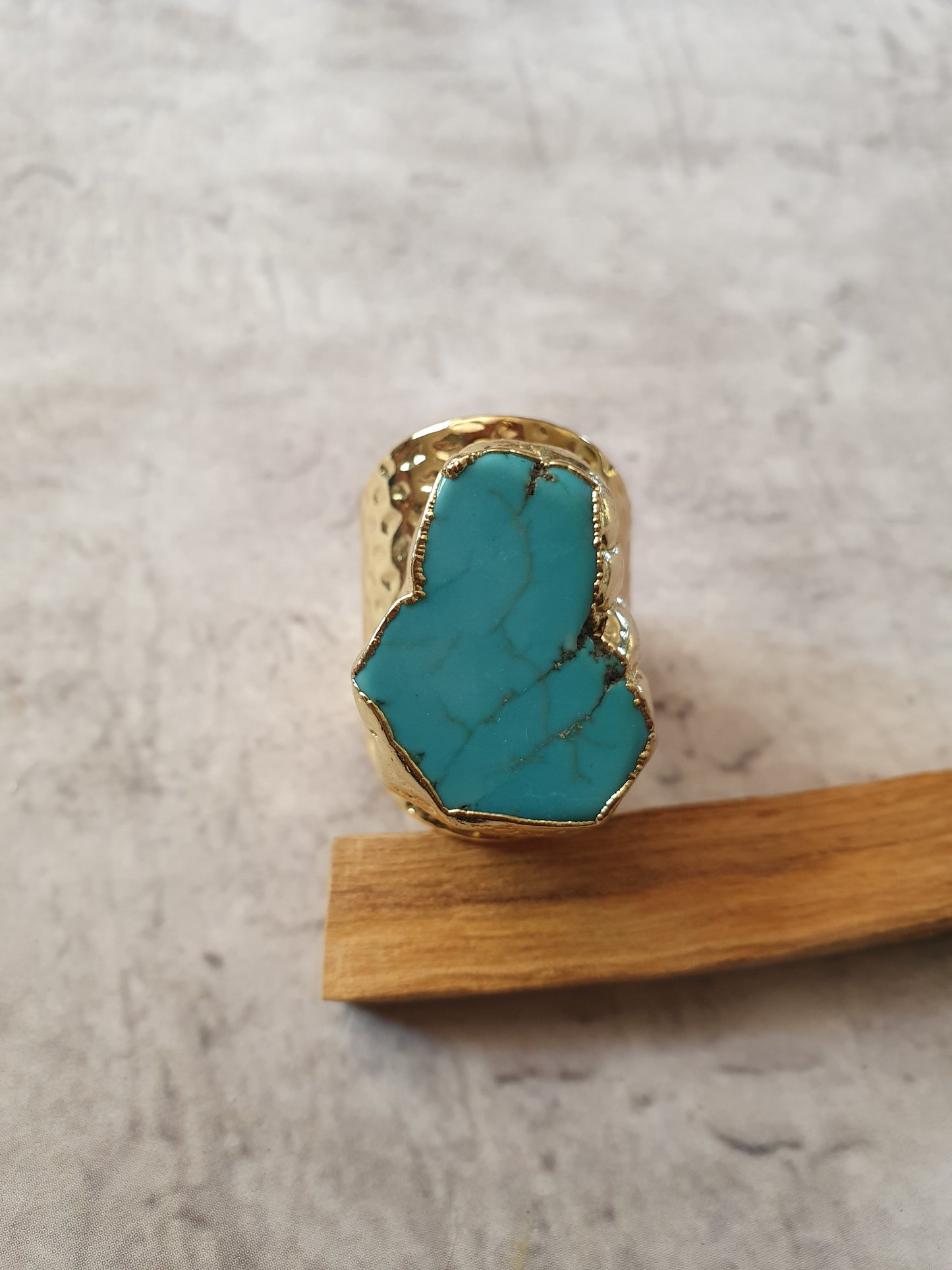 Turquoise Howlite Ring