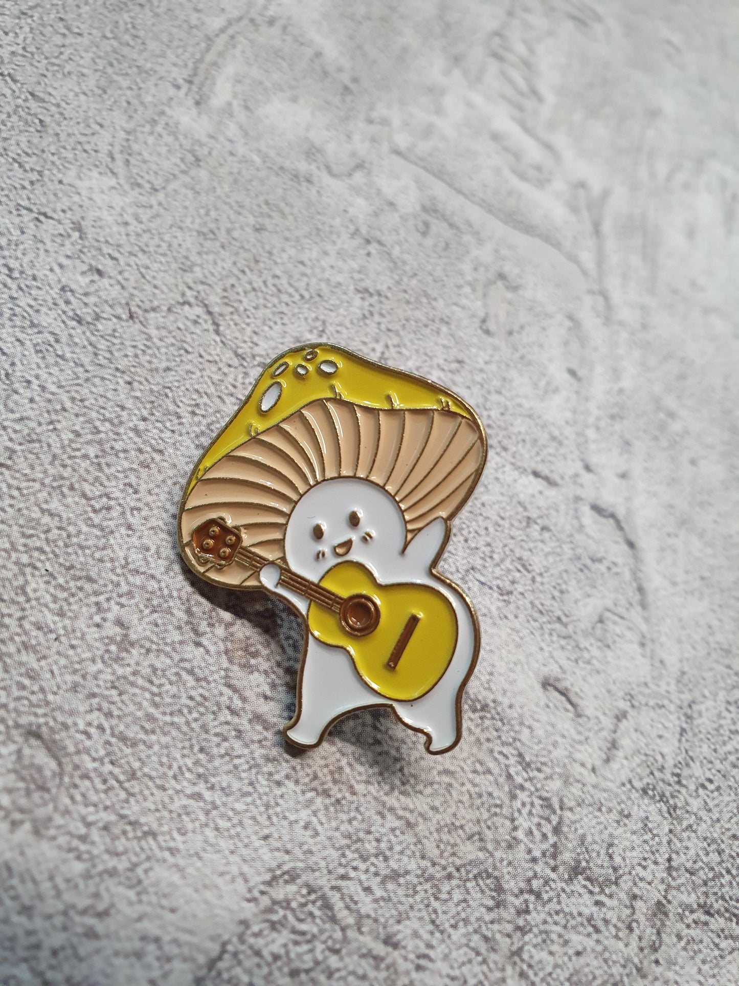 Guitar Shroom Pin