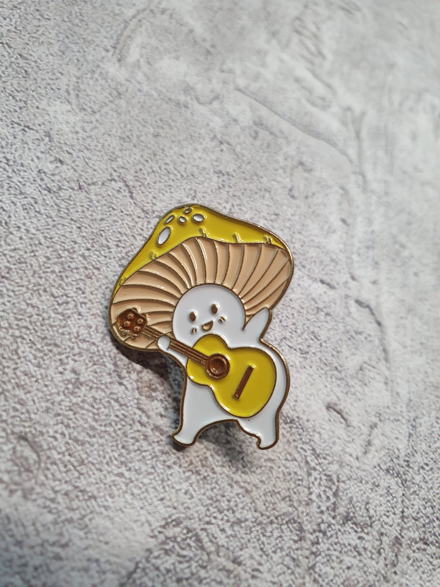 Guitar Shroom Pin